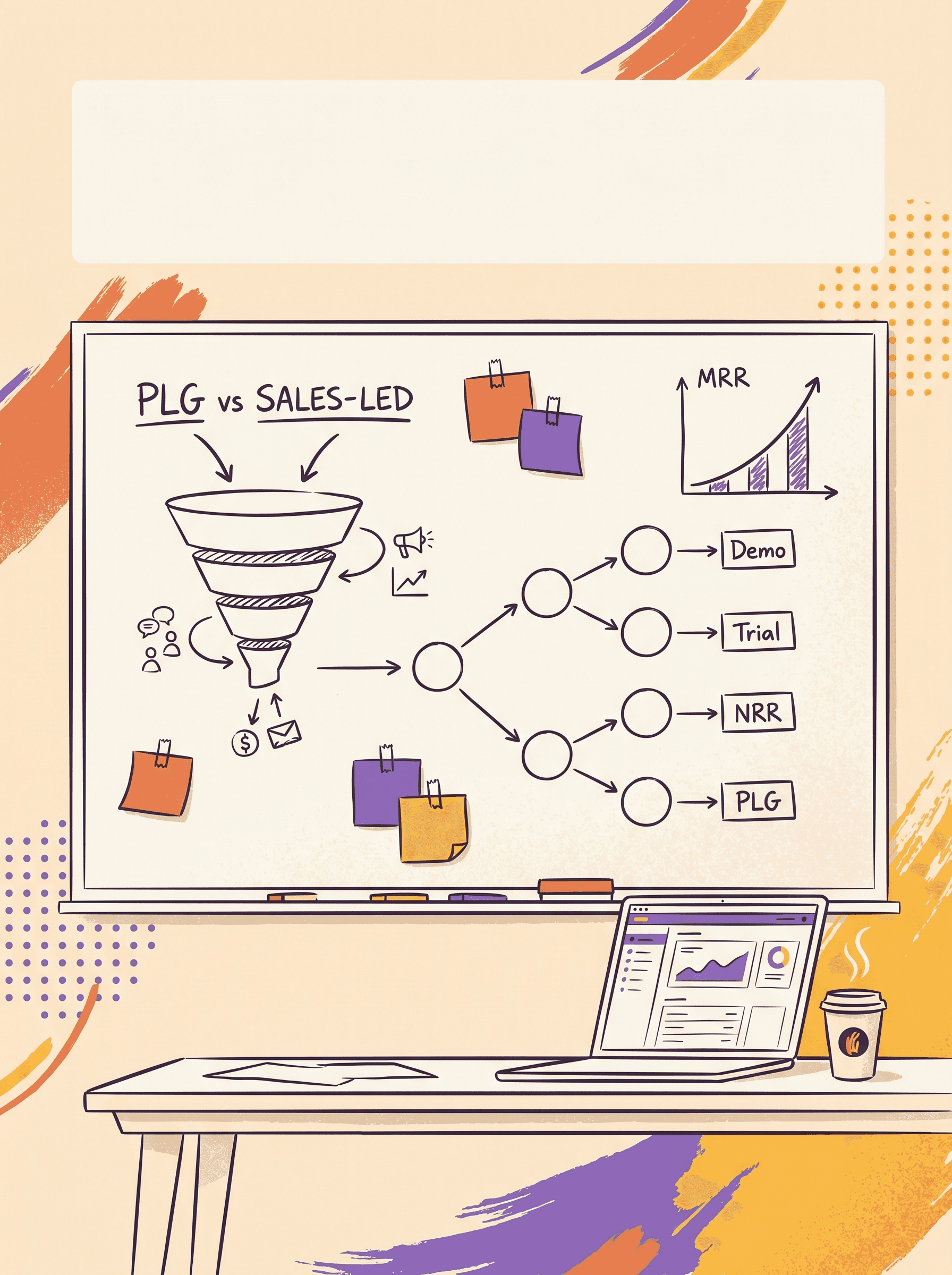 Cover illustration for The B2B SaaS Marketing Playbook